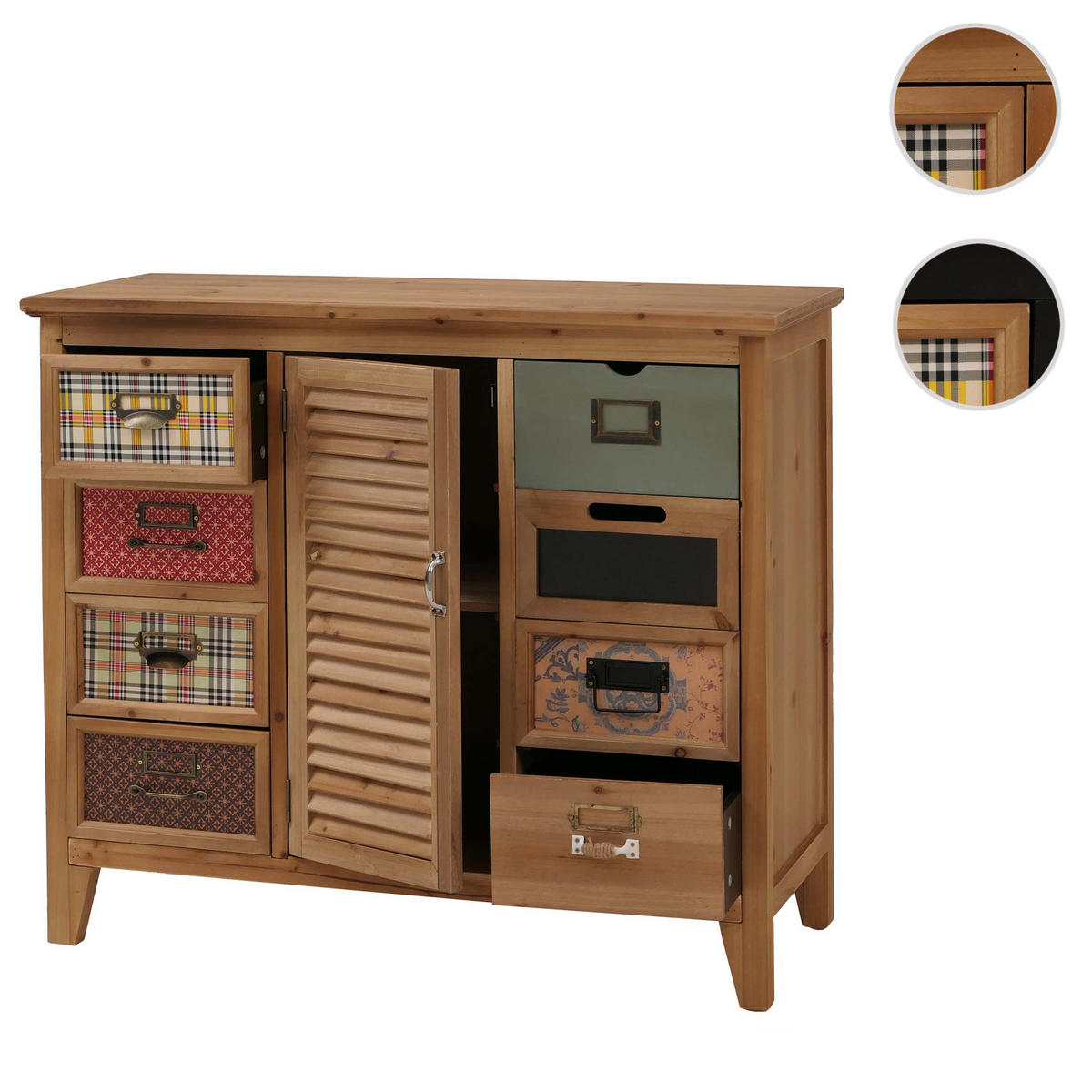 APOTHEKERKOMMODE Braun - Braun, Holz (91/80/40cm) - MCW