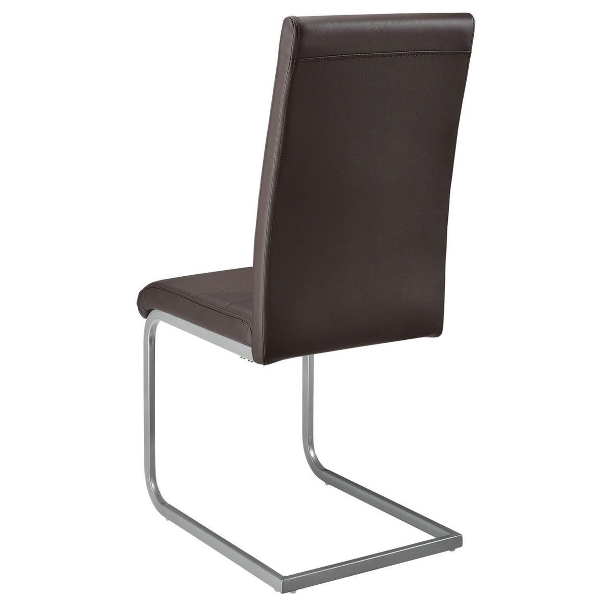 SCHWINGSTUHL Vegas braun Kunstleder (4er Set) - Braun, Textil (41/101/52cm) - Juskys
