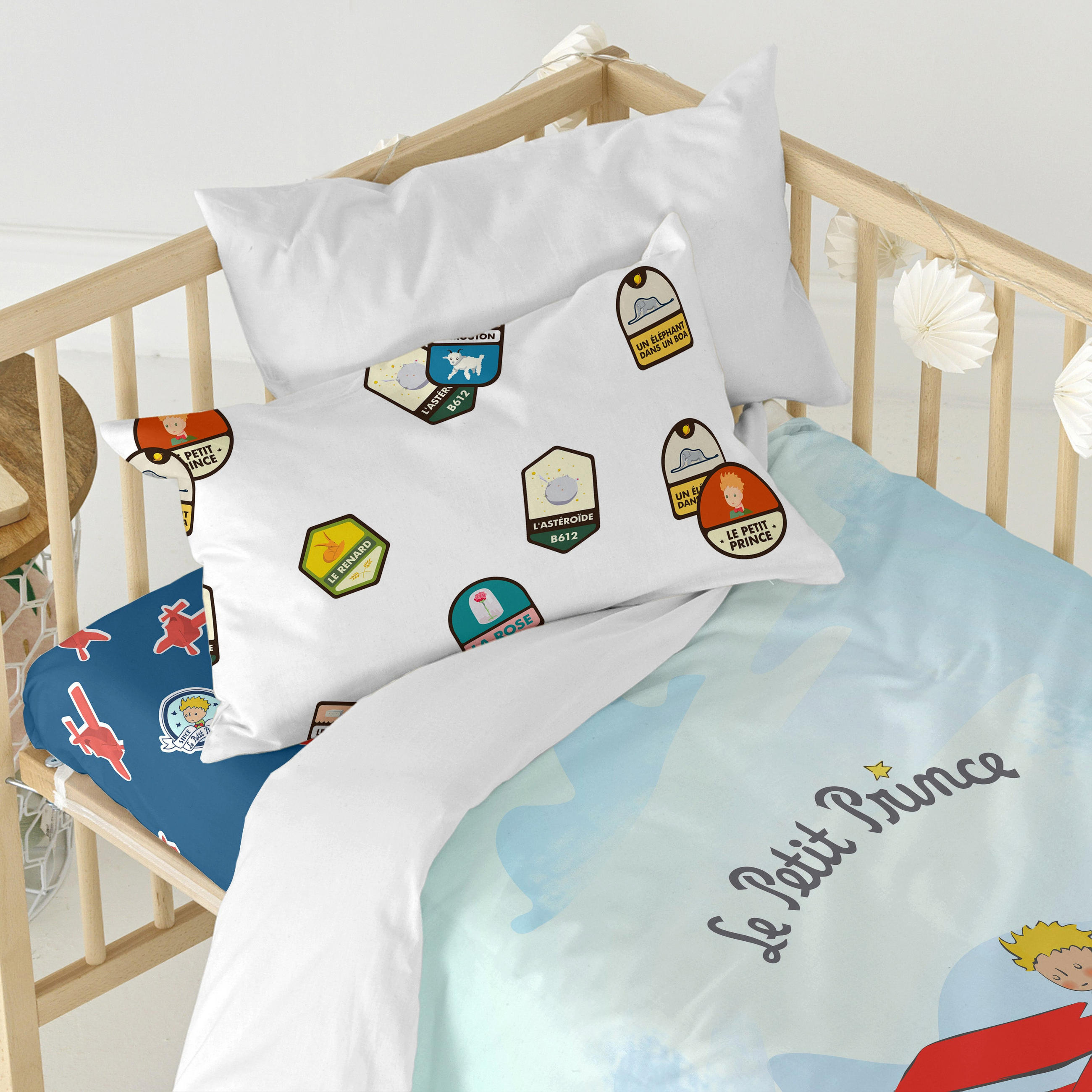 BETTBEZUG 2er-Set teiliges son avion 115x145 cm (kinderbett) mehrfarbig - Multicolor, Textil (115/145cm) - Happy Friday