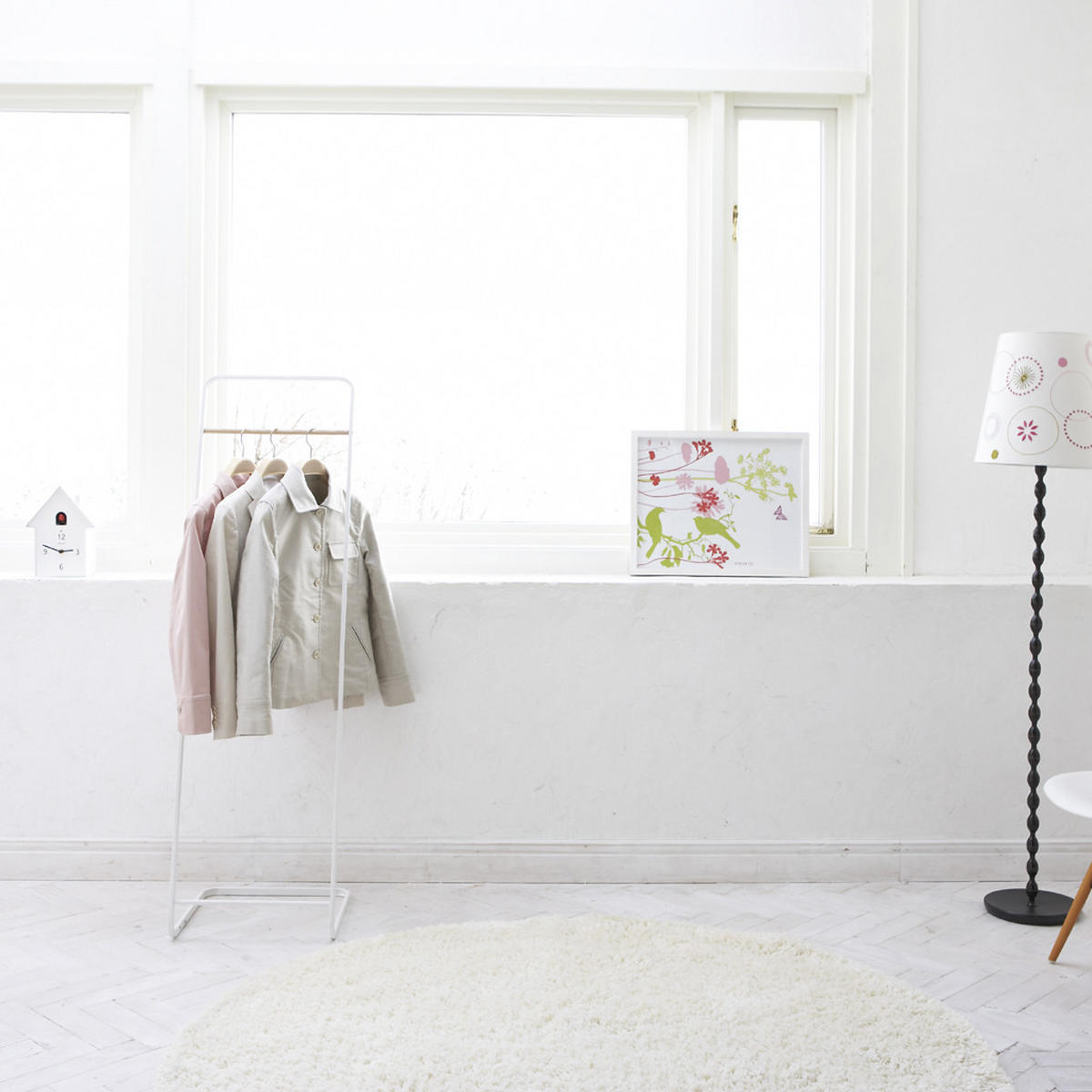 KLEIDERSTÄNDER - tower 40/40/140 cm - Weiß, Metall (40/140/40cm) - Yamazaki