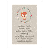 BILD 29x41 cm Kinderzimmer Spruch Kinder - Beige, Holzwerkstoff (29/41/2cm)