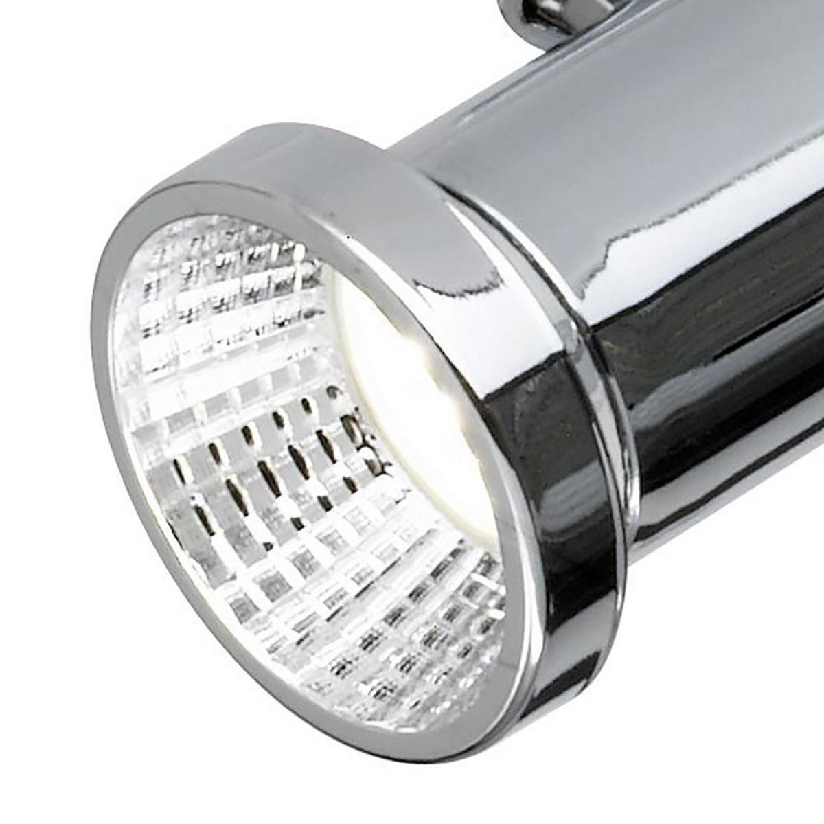 LED DECKENLEUCHTE HOORN Chrom Silber - Silberfarben, Metall (43/8/14cm)