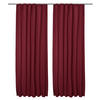 VORHANG Amelie TK mit Kräuselband 140x245cm Rot (2tlg) - Rot, Textil (140/245/1cm) - Beautissu 
