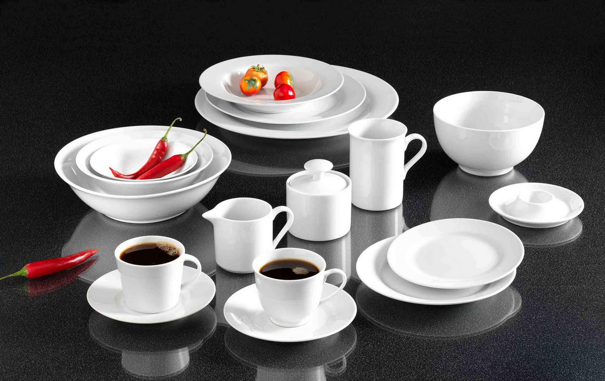 KAFFEEBECHER Bianco weiß 300 ml 6er Set - Weiß, Keramik (0.3L) - Ritzenhoff Breker