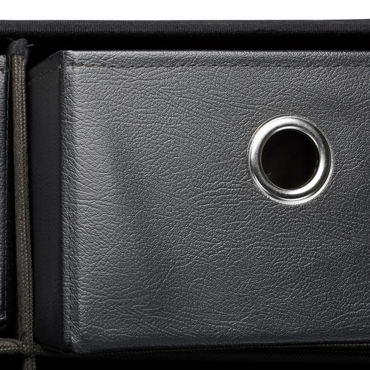 SITZBANK - Schwarz, Holzwerkstoff/Kunststoff (76/38/38cm) - Relaxdays