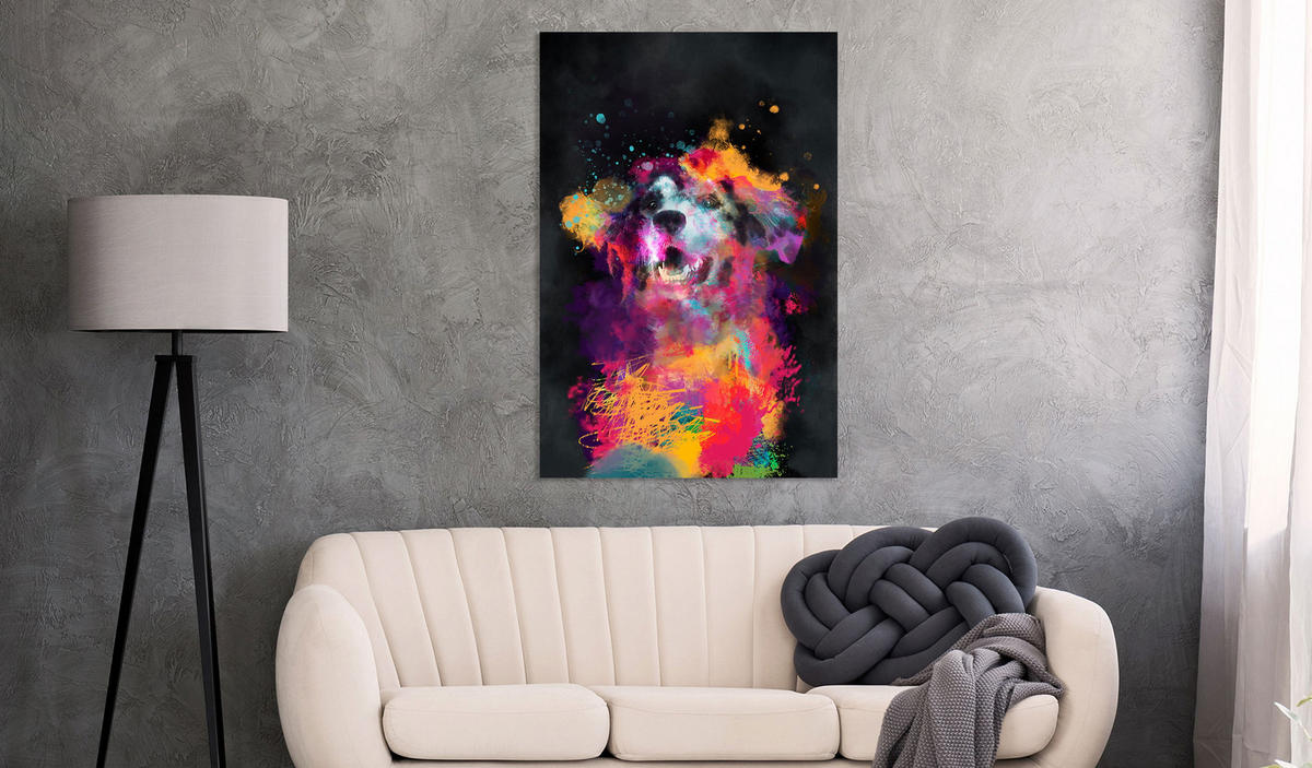 KUNSTDRUCK Bunt 60/90 cm - Multicolor, Textil (60/90cm) - KUNSTLOFT