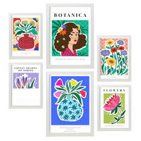 POSTER Set Mit 6 TraumA3 & A4 Weißer Rahmen - Weiß, Papier (29/3cm) - Nacnic