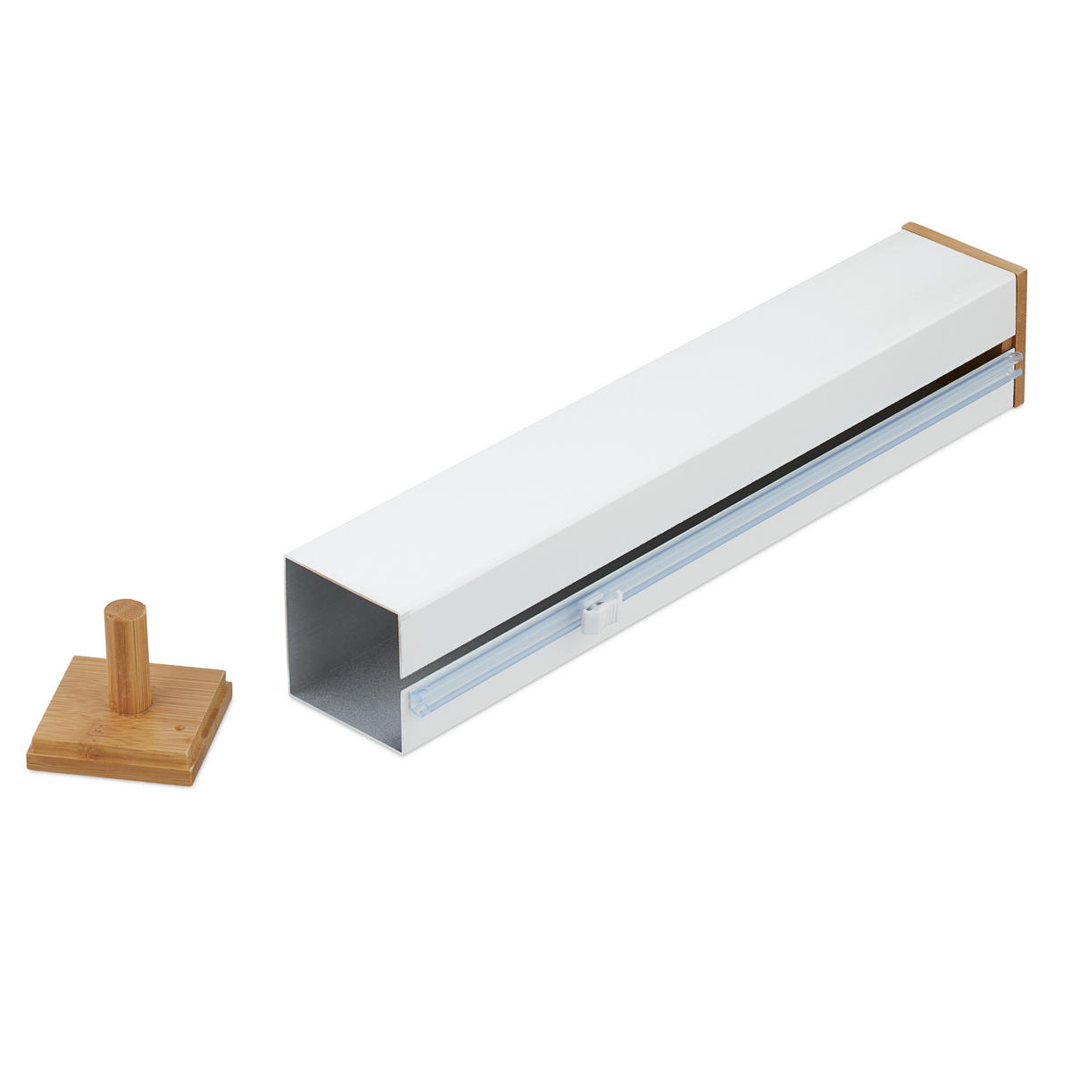 FOLIENSCHNEIDER - Weiß, Holz/Metall (35/6/7cm) - Relaxdays