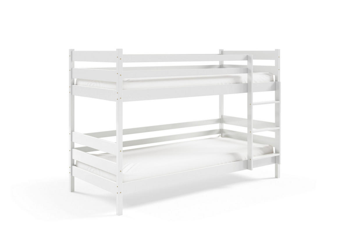ETAGENBETT SIMBA 80x190 cm Weiß - Weiß, Holz (80/190cm) - MASSENO