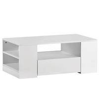 COUCHTISCH Weiß 95/53/37 cm - Weiß, Holzwerkstoff (95/53/37cm) - Urban Meuble