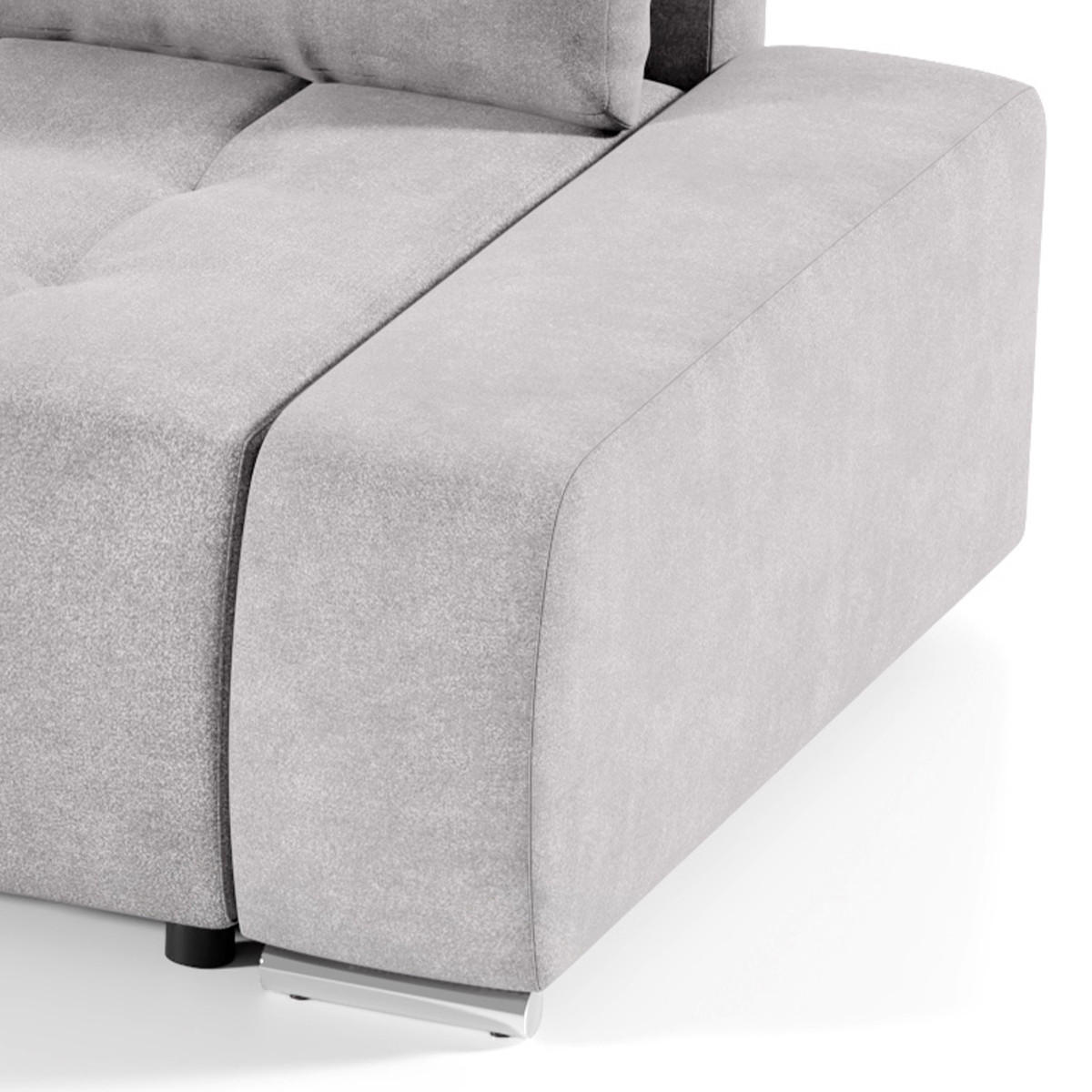 ECKSOFA Jonas 4 Sitzplätze Grau - Grau, Holzwerkstoff (265/185cm) - Petits-meubles