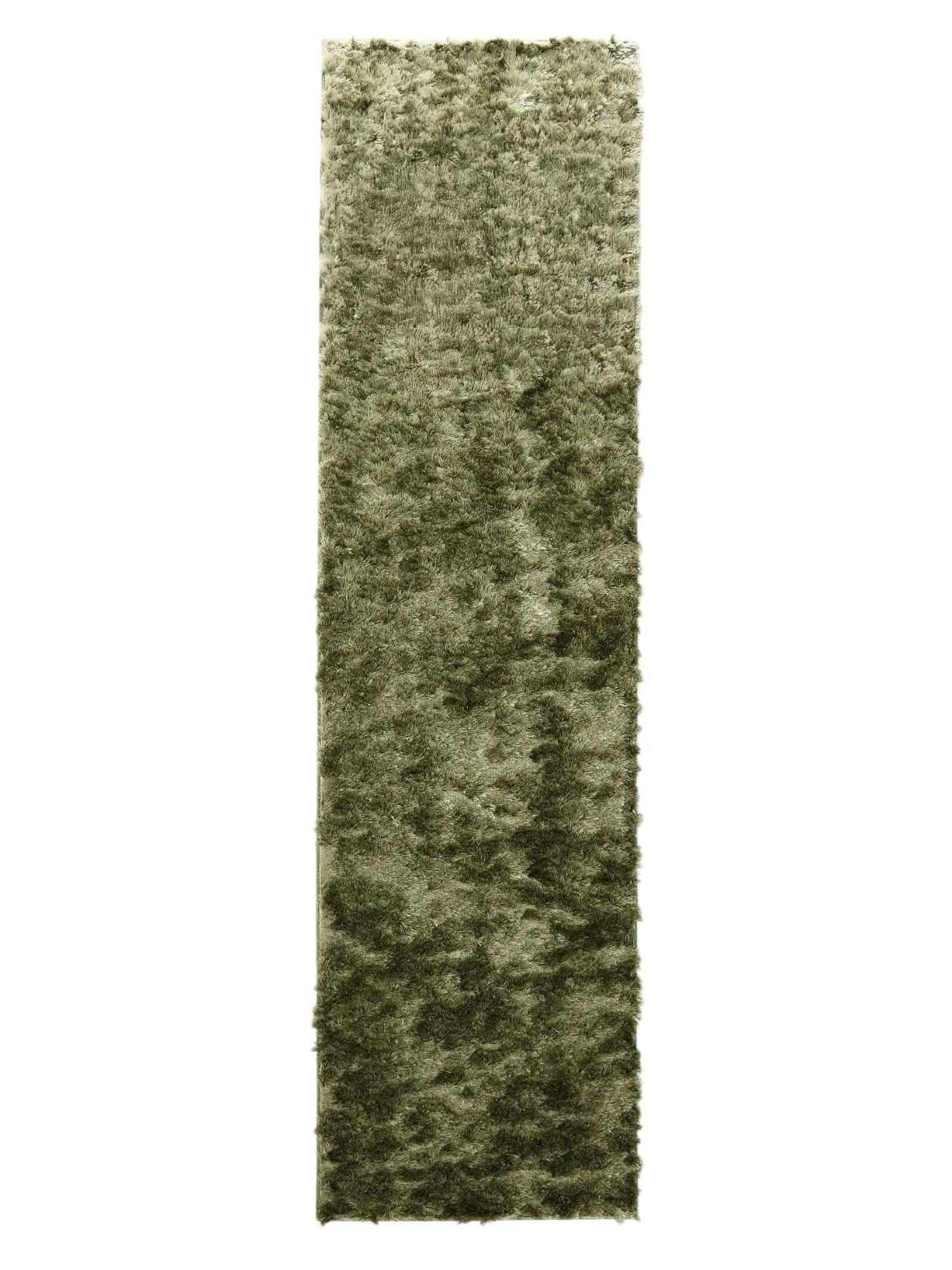 HOCHFLORTEPPICH Whisper Grün 80x300 cm - Grün, Textil (80/300cm) - benuta Nest