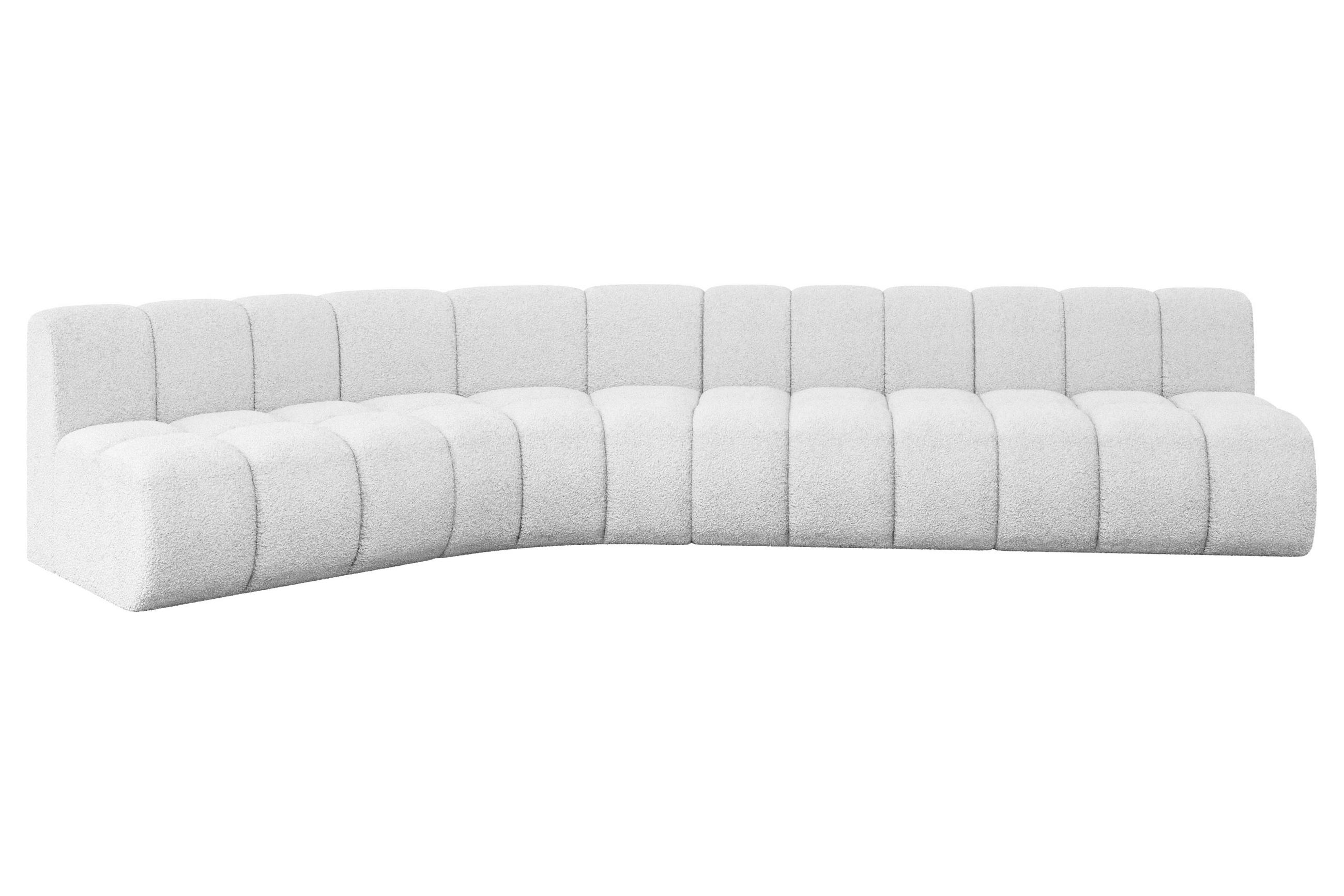 ECKSOFA modulares Sofa Montra-L2 - 381x174x70 cm Weiß - Weiß, Holzwerkstoff/Textil (381/174cm) - ALTDECOR