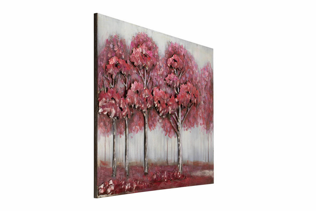 METALLBILD Pink 100/70 cm - Pink, Metall (5.7/70cm) - KUNSTLOFT