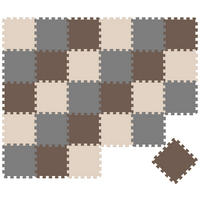 SPIELMATTE ab Null - 270/90 cm Puzzlematte Grau - Multicolor, Kunststoff (30/30cm) - Littletom