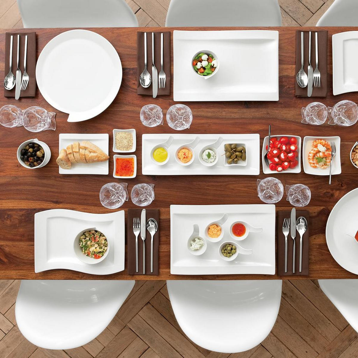TAFELLÖFFEL NewWave silber 202 mm 6er Set - Silberfarben, Metall - Villeroy & Boch