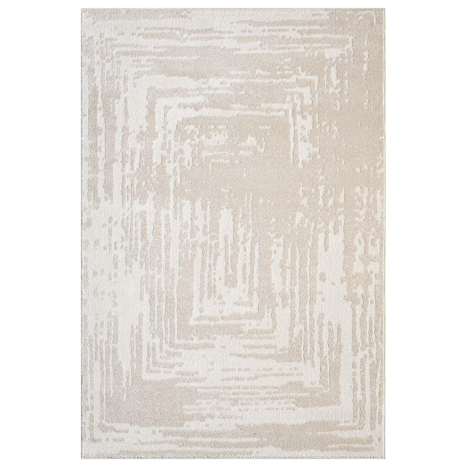 KURZFLOR-TEPPICH Flair 171 Beige 120x170 cm - Beige, Textil (120/170cm) - carpet city