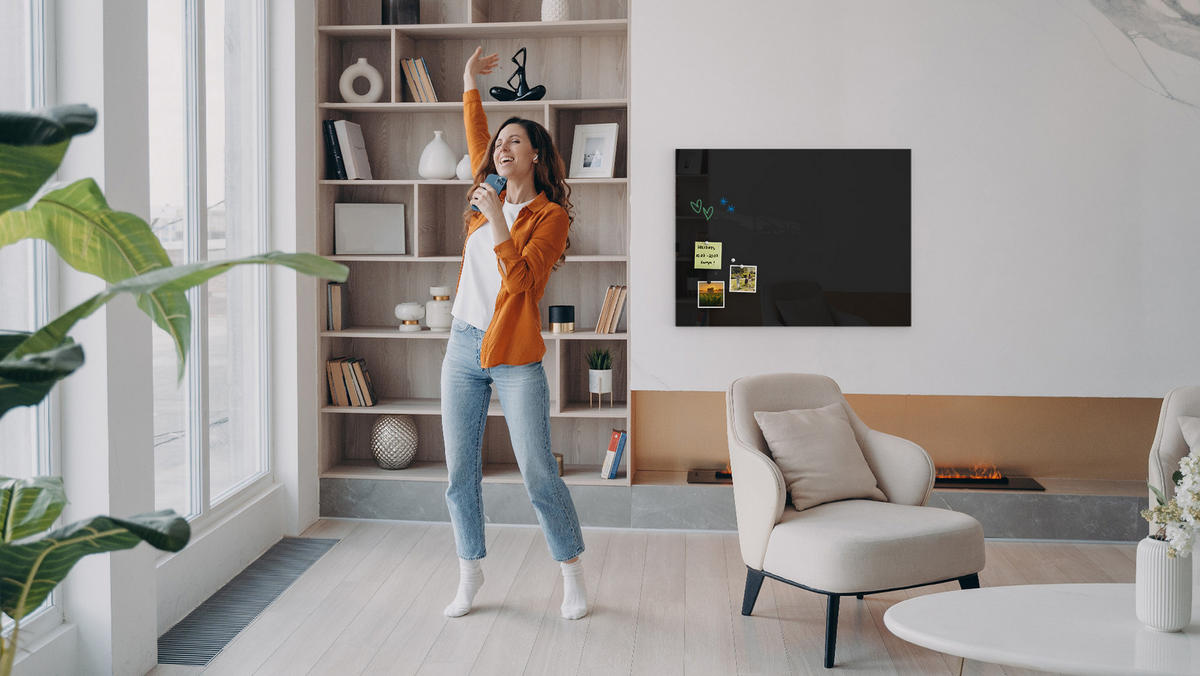 GLASBOARD - Schwarz 80x60cm - Schwarz, Glas (80/60/0.7cm) - ALLboards