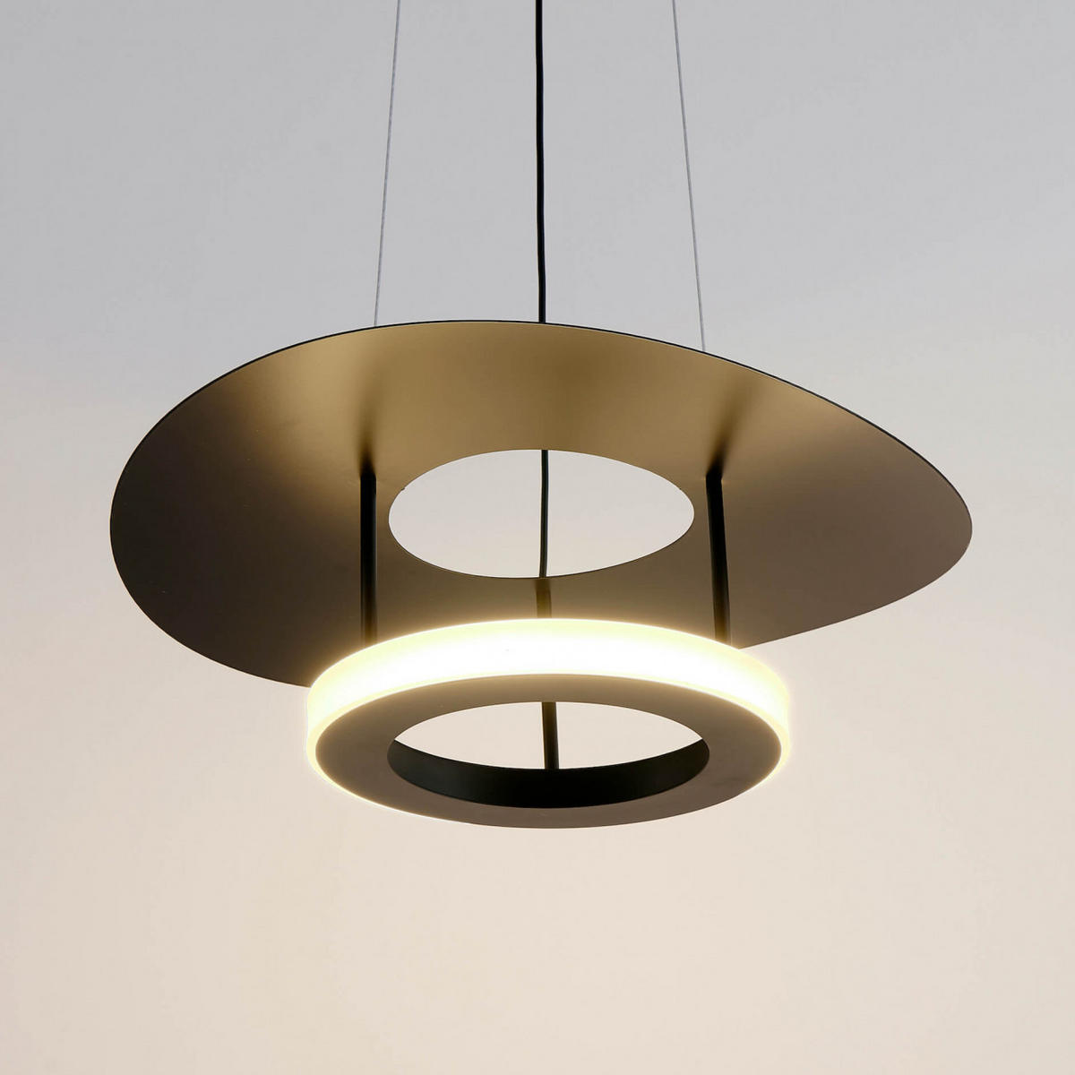 HÄNGELEUCHTE Onil, Schwarz, 90cm - Schwarz, Metall (42/42/90cm) - KOSILUM