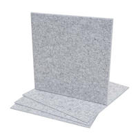AKUSTIKWANDPANEEL Hellgrau Komplett-Set - Hellgrau, Textil (50/50/1cm) - MCW