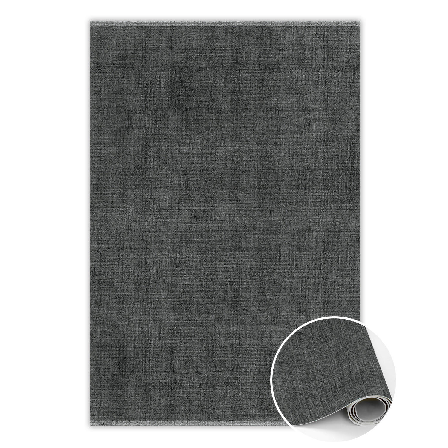 VINYL-TEPPICH 180x120 cm Grau - Grau, Kunststoff (120/1.6cm) - ArtPrintCave