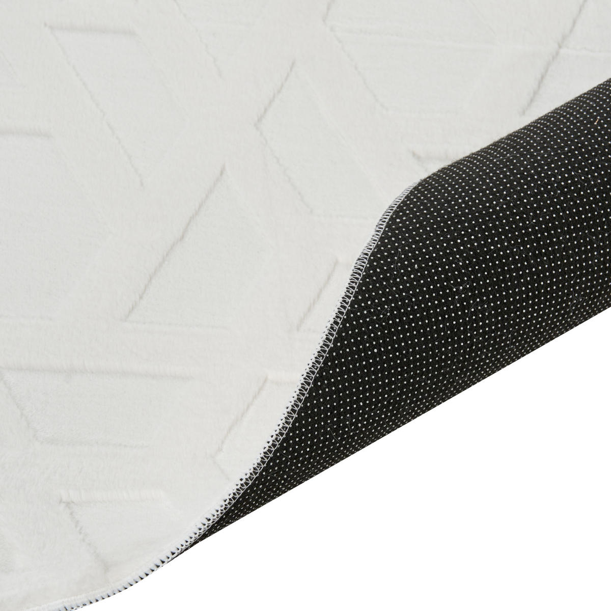 KOBEREC Krémově bílý 160/230 cm Antero - bílá/krémová, textil (160/230cm) - Beliani