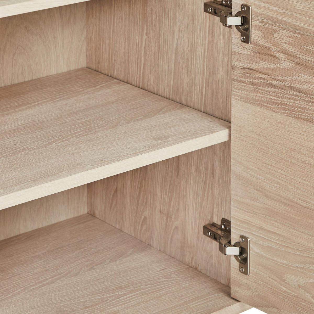 HIGHBOARD Eiche massiv - Eichefarben, Holz (123/146/45cm) - Furnhouse