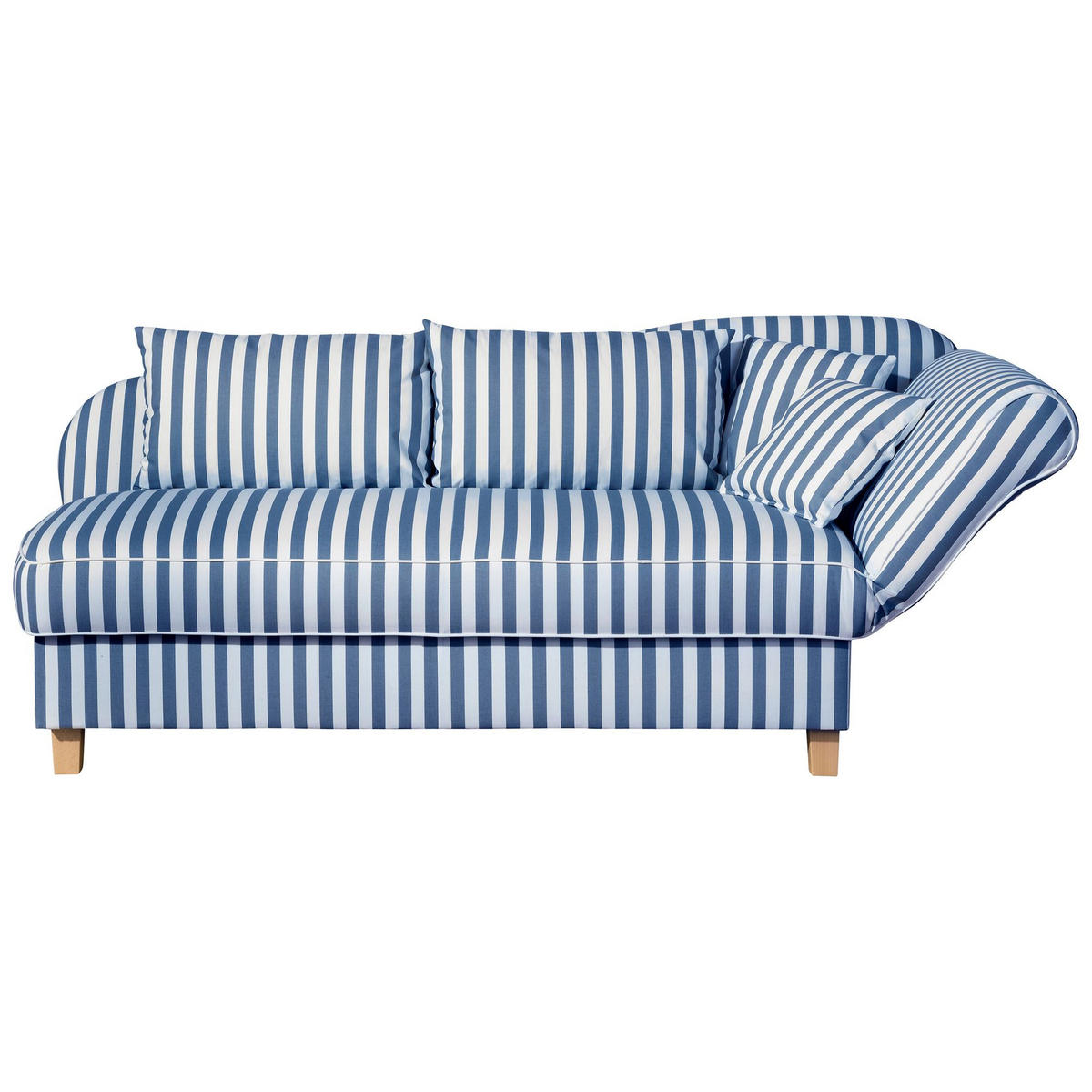 RECAMIERE Armlehne rechts Katia Flachgewebe blau - Blau, Kunststoff (190/88/82cm) - 58aufmkessel