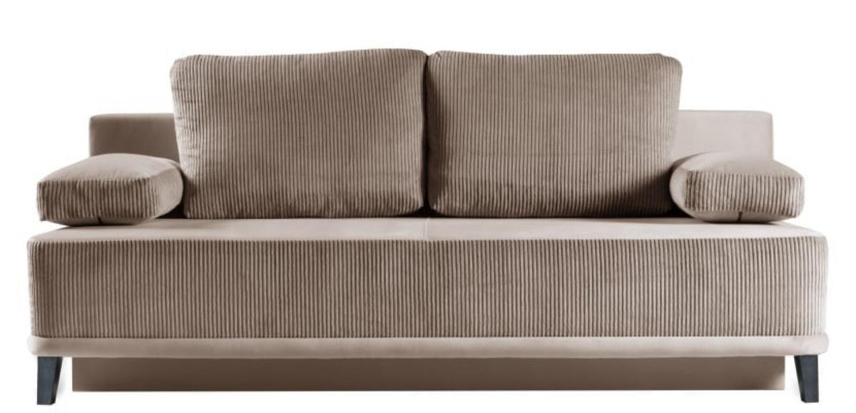 SOFA Beige OSLO Mit Schlaffunktion - Beige, Textil (200/90/91cm) - Sepro Meble