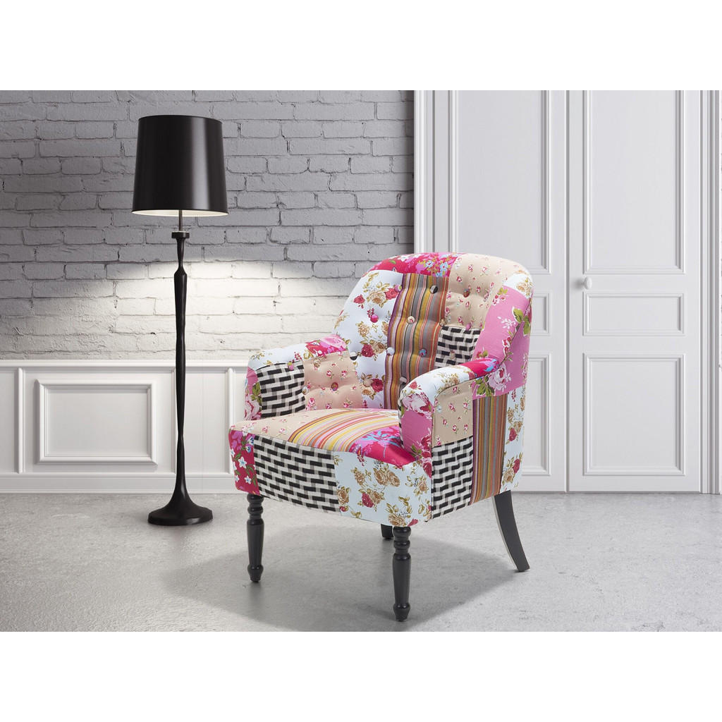 Thumbnail - Beliani Sessel, Mehrfarbig, Textil, 1-Sitzer, 59x86x57 cm, Wohnzimmer, Sessel, Polstersessel