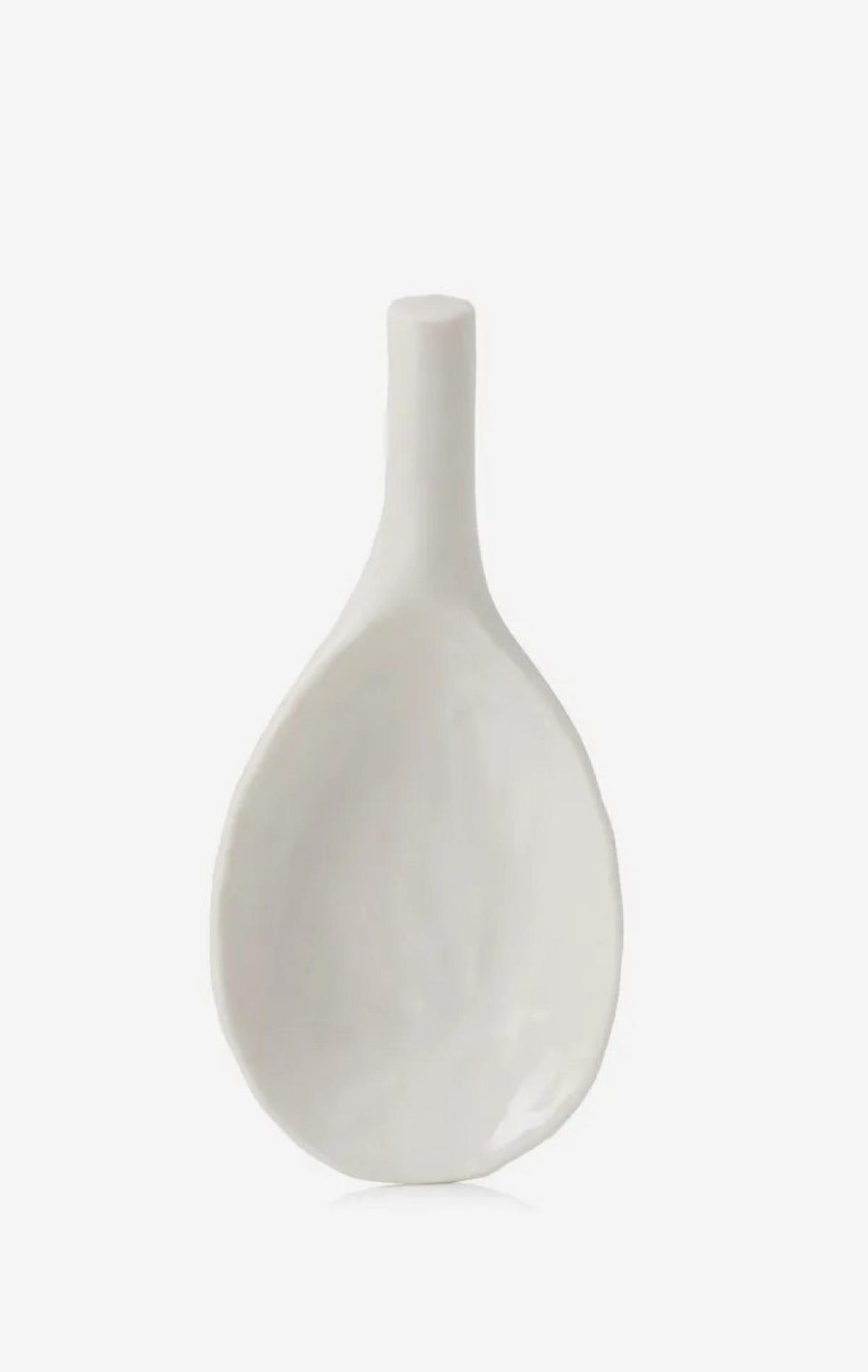 AMUSE GUEULE LOEFFEL / ABLAGE-LOEFFEL YLI 9 CM Alabaster Weiss - Weiß, Keramik (6/4.5/9cm) - Revol Porcelaine France