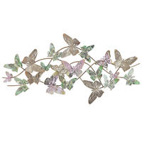 WANDDEKORATION Metall bunt Gallium - Multicolor, Metall (100/53/6cm) - Beliani