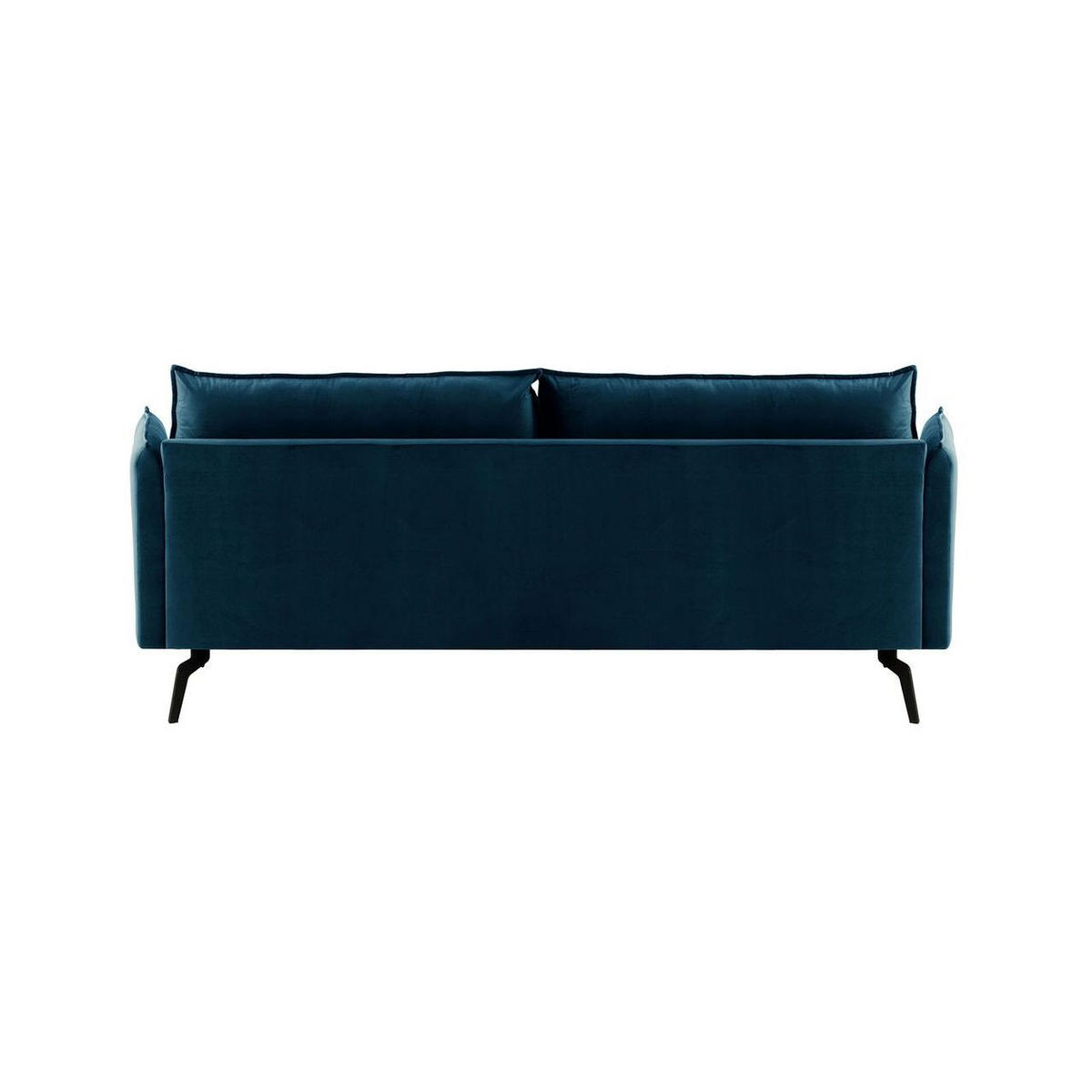 DREISITZER-SOFA Layla-Velluto 11 - Dunkelblau, Holz/Textil (237/95/98cm)
