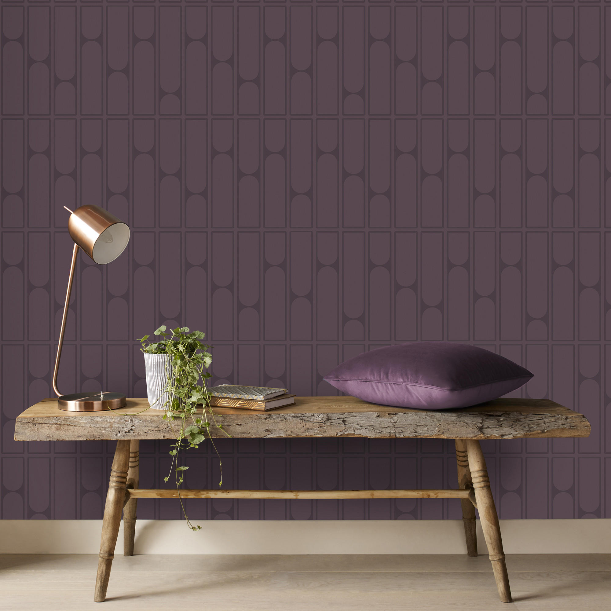 TAPETE Cody - Lila, Papier/Kunststoff (53/1000cm) - Superfresco Easy