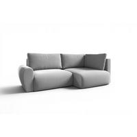 ECKSOFA Galan Mini Mit Schlaffunktion - Hellgrau, Holzwerkstoff/Textil (153/241cm) - Fun Möbel