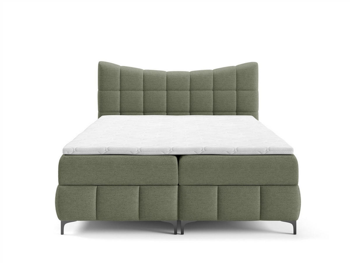 BOXBETT Charles In Aragon - Grün, Holzwerkstoff/Textil (180/200cm) - Fun Möbel