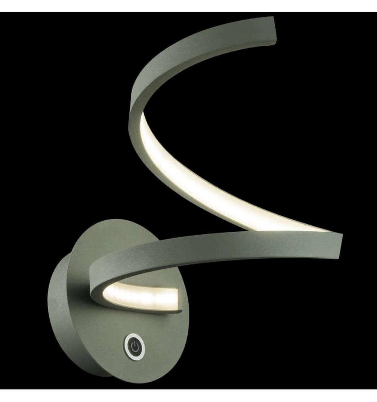 WANDLEUCHTE Looper, Weiß, 28cm - Weiß, Metall (22/26/28cm) - KOSILUM