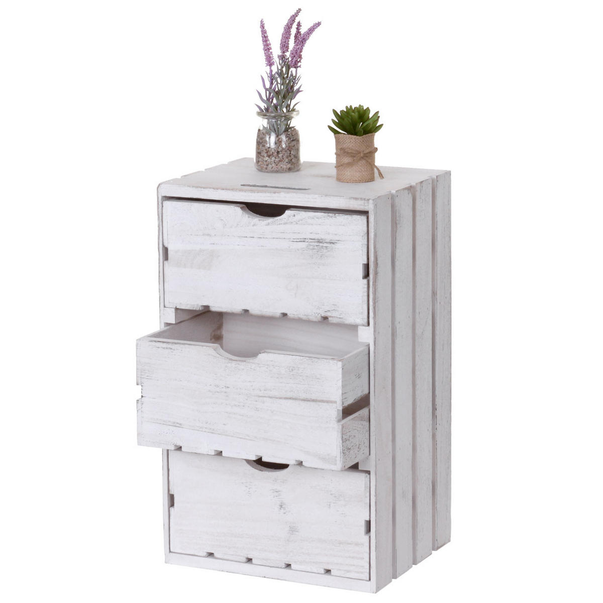 KOMMODE Weiß - Weiß, Holz (32/53/26cm) - MCW