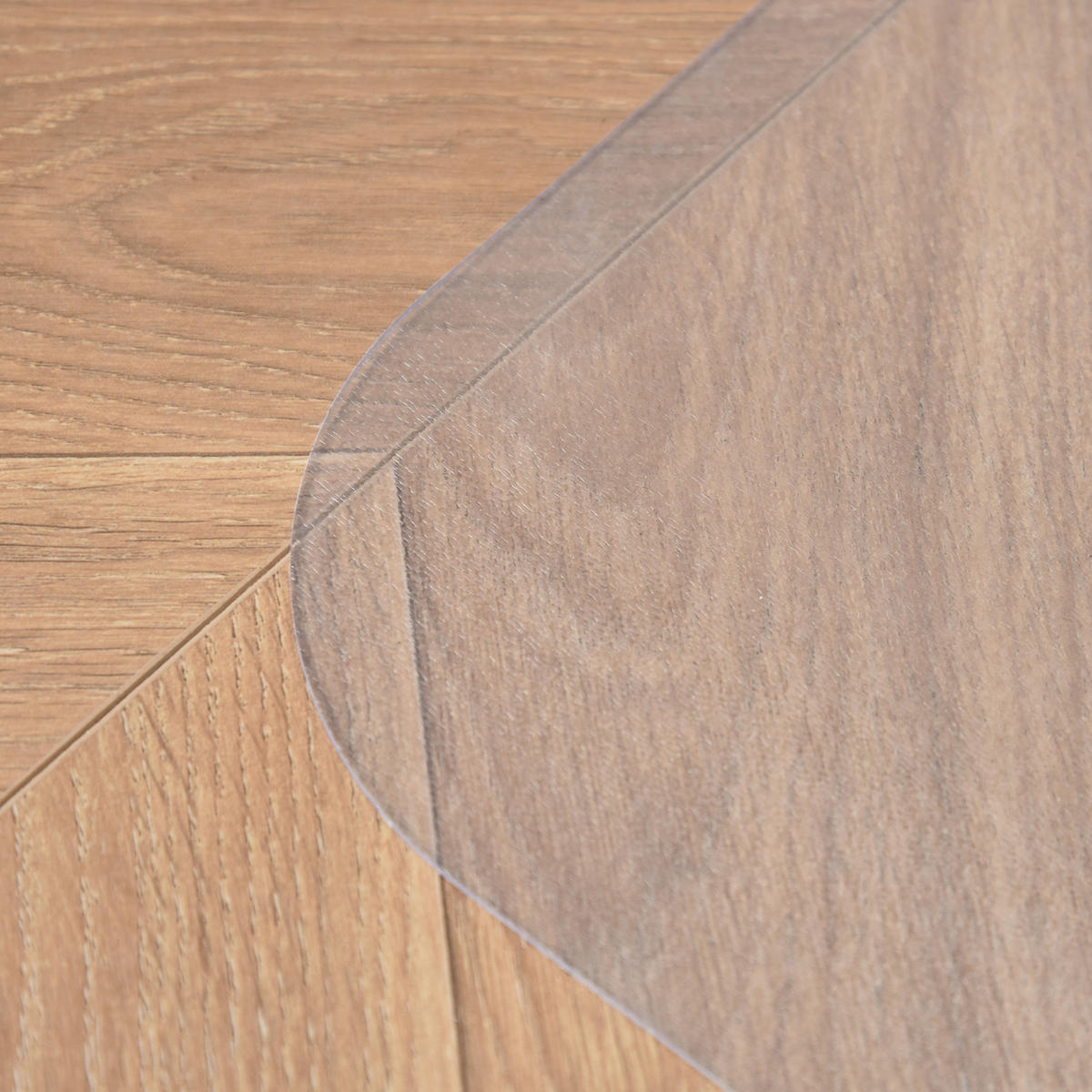 BODENSCHUTZMATTE DE-05261 Rutschfest, transparent 90/120 cm - Transparent, Kunststoff (120/90cm) - ComfortXL