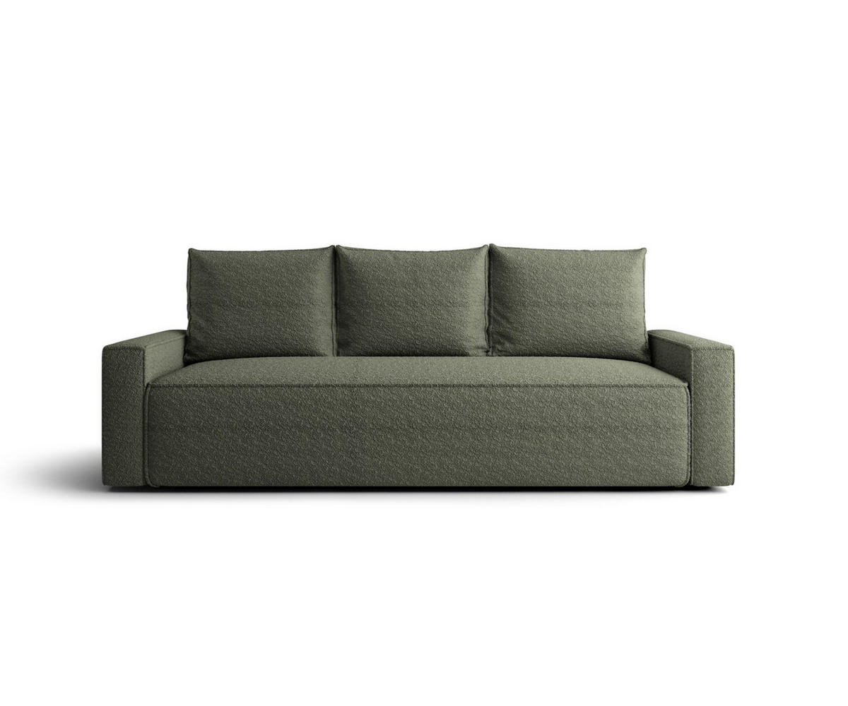 SOFA mit Schlaffunktion SAVIO Quelle 37 - Dunkelgrün, Textil (232/90/90cm) - Bedante
