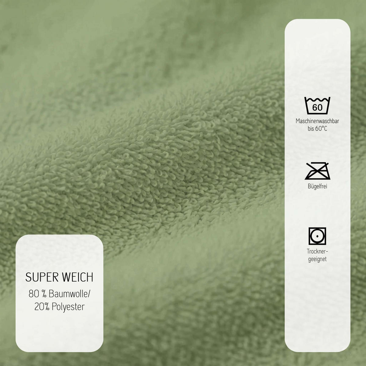 SPANNBETTTUCH Premium Frottee fichte, 90x190 cm - 100x200 cm - Dunkelgrün, Textil (100/200cm) - biberna