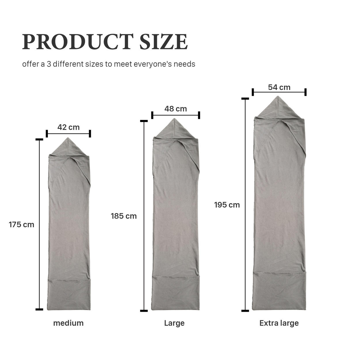 SCHLAFSACK besonders leicht Grau Groß - Grau, Textil (54/185cm) - Vercart