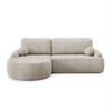 ECKSOFA CLEO II mit Schlaffunktion Version Linke Poso 100 - Beige, Kunststoff (264/172cm) - Lookway