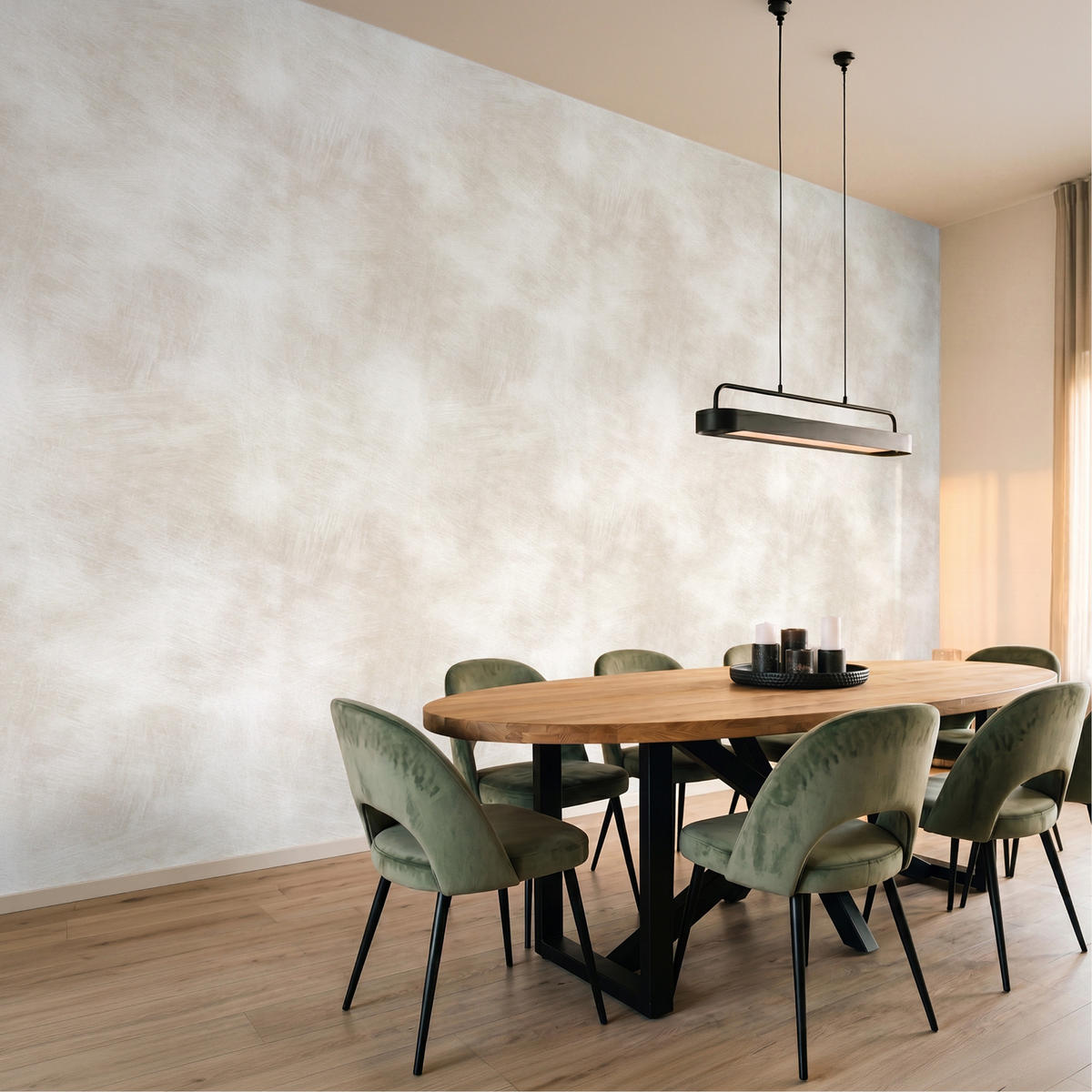 TAPETE - Dezent - Textur - Beige - 450x260 cm - Creme, Papier (450/260cm) - OnlyWow