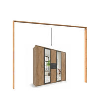 PASSEPARTOUTRAHMEN zum Kleiderschrank 22592, B228/H211/T58 cm, Abschlussrahmen in Eiche Dekor / 22592-01 - Eichefarben, Holzwerkstoff (228/211/12cm) - luma-home