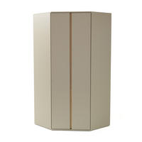 ECKSCHRANK Lico mit 2 Türen, Eukalyptus - Eukalyptusholzfarben, Holzwerkstoff (95/195/95cm) - Beautysofa