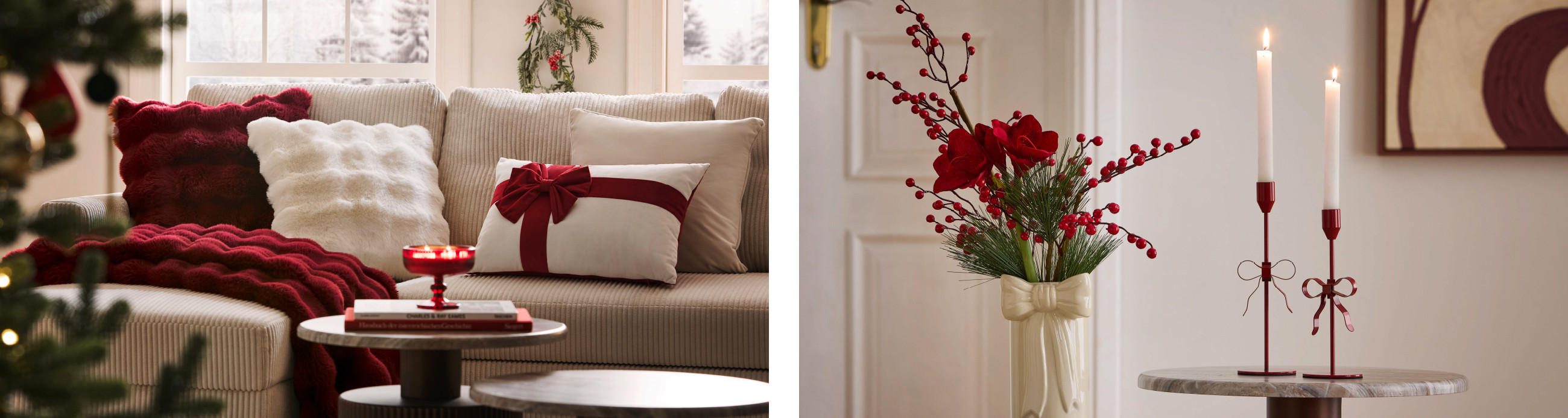 Burgundy Bow Inspiration Wohnzimmer