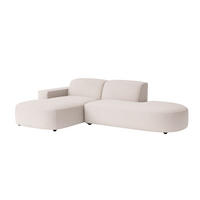 ECKSOFA Cursal Atelier, Stoff Poso, Beige, Links - Creme, Holz (284/166cm) - Kaiser Möbel