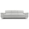 3-SITZER SOFA Capurso Hellbeige Cord - Ecru/Schwarz, Textil/Metall (274/90/98cm) - Selsey