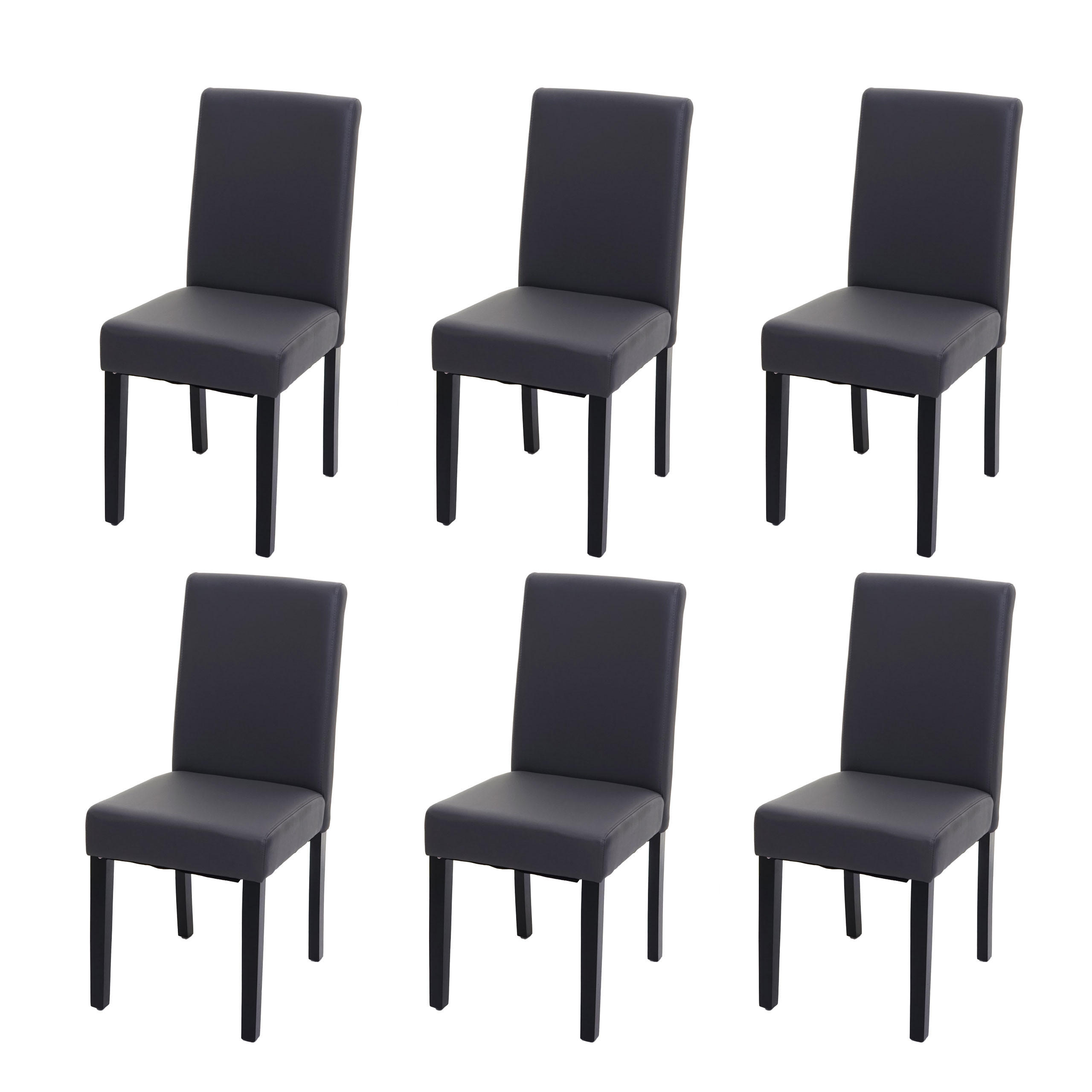 ESSZIMMERSTUHL Grau 6er-Set - Grau, Textil (43/90/56cm) - MCW